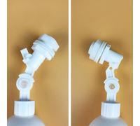 Bebykilemi Float Ball Valve for RO Water System, 1/4 Inch Automatic Shut-Off with Quick Connect for Fish Tank, Aquarium, and Reverse Osmosis, PP Plastic Plunger Style, Co(small ball)