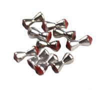 Bebykilemi Fly Tying Eyes Dumbbell Shape 3D Realistic Plastic Lure Eyes for Trout Salmon Fly Fishing Materials 3.2mm 4.0mm 4.8mm Small Fishing Lure Making Supplies(Red S)