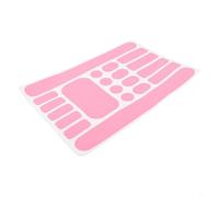 Bebykilemi For Bicycle Frame Protection Stickers Anti Scratch PVC Film Carbon Pattern Chainstay Protector Clear For Bike Frame Guard for Mountain Road Bikes Chain Stay Tube(pink)