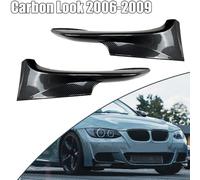 Bebykilemi Front Bumper Splitter Lip for 3 Series E92 E93 M-Tech 2006-2013, Carbon Look ABS Body Kit Spoiler for, No Modification Required(Carbon look 2006-2009)