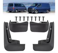 Bebykilemi Front Rear Splash Guards Mud Flaps for Transporter Caravelles for T6 for T6.1 for Multivan Kombi 2015-2021 Black Plastic Anti-Splash Car Fender Installation OEM 7H0075111