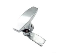 Bebykilemi Handle Lock Rear Fixing T Zinc Alloy Tool Box Garage Door T Lock Cabinet Lock(Chrome)
