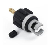 Bebykilemi Inflatable Boat Pump Adaptor for Kayak Paddle Board Air Valve Accessory Brass Rubber Construction Converter for Standard Pumps Electric Air Inflator Black