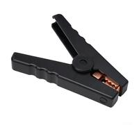 Bebykilemi Large 100a Insulated Clips for Clamps Battery Chargers Spring Copper Teeth with Thick Heavyduty Car 95mm Red/Black (1 Pack)(Black)