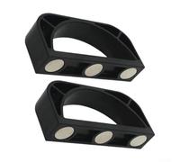 Bebykilemi Magnetic Kitchen Ice Scoop Holder With Two Storage Compartments, Made From ABS Plastic, For Maintaining Order Commercial Home Kitchens(BLACK)