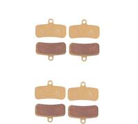 Bebykilemi Mountain Bike Brake Pads 4 Pairs Full Metal Gold Disc Brake Pads Compatible With Shimano D03S D02S Saint BR-M810 XT M8020 M8100 M8000 SLX M7100 M6100 M5100 XTR