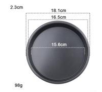 Bebykilemi Non Pizza Pan Set Carbon Steel Pizza Tray Round Baking Tray Compatible with for Crispy Base Multi Size 5-10 Inch Pizza Baking Sheet Oven Baking Tool Kitchen Bakeware(7-inch)
