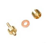 Bebykilemi Olive Oil Needle Head Set 5-Piece Metal Washers for HOPE Tech3 E4 X2 Compatible Brake Hose Insert Gold