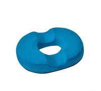 Bebykilemi Premium Donut Seat Cushion for Coccyx Relief - Orthopedic Memory Foam Office Chair Cushion with Breathable Velour Cover, 41 x 33 x 7 cm, Rose Red(navy blue)