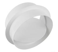 Bebykilemi PVC Bathroom Kitchen Extractor Fan Duct Check Valve Round Pipe Backdraft Damper White Airflow Non Return Ventilation Connector for Home Exhaust Systems 80mm 10(200mm)