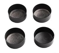 Bebykilemi PVC for Handrail 4pcs Caps End Round Stair Rails 45/50mm Black Safety Edge Protectors with Smooth Finish Long Lasting Rustresistant Fittings for Home Improvemen(50mm)