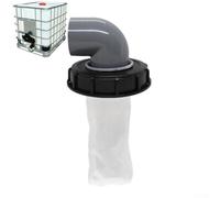 Bebykilemi Rainwater Tank IBC Lid Filter Cover with Nylon Filter, 163Mm 245Mm Rainwater Collection System Hose Adapter For-1000L Container(B)