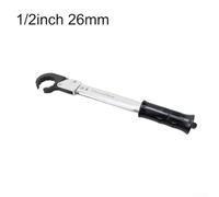 Bebykilemi Ratchet for Wrench Torque a End Wrench Open Quarter to 5 Over 8 Drive for (1729mm) Nickelchromium Alloy Steel Sizes Car Air Conditioning Repair 1pc(26mm)