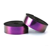 Bebykilemi Reflective Handlebar Tape Road For Bike Bar Wrap PU Leather Chameleon Colour Changing Cycling Shock Absorbing For EVA Foam Anti Vibration Grip Tape 30mm x 2150mm(Purple)