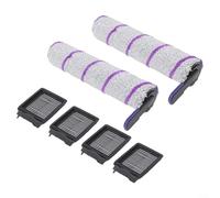 Bebykilemi Replacement Vacuum Roller Brush Set, For-Rowenta, For X-Clean 10 Models Wet And Dry Vacuum Cleaner Spare Parts, Main Side Brush Replacement Parts(B)