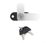 Bebykilemi Rod Zinc Alloy Double Door Lock with 7shaped for 16/19mm Locking File Cabinet Mailbox Metal Cabinet and Silver Security Black or Furniture Finish with Come(19mm Black)