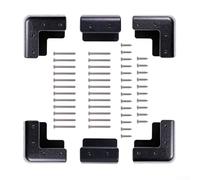 Bebykilemi Rv Motorhome Camper Vans Plus Boats Nondrill Glue Insta Solar Panel Mounting Brackets Abs Corner Bracket Set Having Screws Uv Resistant Water-Resistant for Support