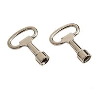 Bebykilemi Service Utility Meter Key for Gas Electric and Water Box Cabinet - Triangle Lock with Stainless Steel 304 Construction, 5 cm, Pack of 2