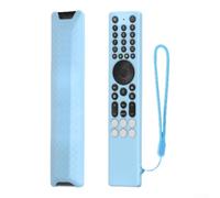 Bebykilemi Silicone Remote Control Cover Case for TCL RC833A with Anti-Slip Texture Detachable Lanyard Protective Sleeve Full Button Access Protection(Blue)