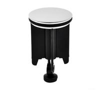 Bebykilemi Sink Pop-Up Drain Stopper 40 mm Diameter, Adjustable Height 6.5-10 cm, Copper Cover Replacement for Bathroom Wash Basin, Insert and Fits Most Commercially Available Basins(2pc)