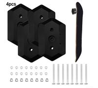 Bebykilemi Skateboard Wall Mount Rack ABS Storage Holder Display Stand Space Saving Vertical Horizontal Longboard Hanger for Skateboard Longboard Indoor Outdoor(4pc)