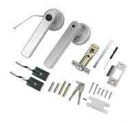 Bebykilemi Smart Indoor Fingerprint Door Lock, Zinc Alloy Electronic Handle Lock, Suitable For Bedroom Office Security, Compatible With 30-55mm Left Or Right Door(silver)
