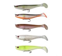 Bebykilemi Soft Plastic Swimbait Paddle Tail Fishing Lure Sinking T-Tail Wobblers Realistic Swimming Action Bass Pike Freshwater Saltwater Bait 9cm 7g 5 Pack