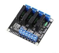 Bebykilemi Solid State For Relay Module 12V with Fuse Protection, /2/4/8 Channel DC For Relay for PLC Automation, IoT and Industrial Control, Blue KF301 Terminal, LED Indicator,(C)