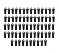 Bebykilemi Spring Partition Pin 80 Pcs Set for Blinds and Cabinet Doors, Long lasting PP Material with Iron Core Option, Replacement Transfer Shaft for Lily Hardware(Iron core-b-L)