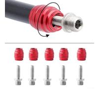 Bebykilemi SRAM Stealth-A-Majig Olive and Barb for Hydraulic Brake Hose Bicycle Brake Line Connectors Steel Red Bike Brake Tube Accessories with T8 Torx Installation(5PACK)