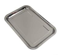 Bebykilemi Stainless Steel Baking Tray Rectangular Oven Pan Cookie Sheet Pan Non Toxic Bakeware with Deep Rim for Brownies Roasting Chicken Wings in Small Toaster Ovens(32 * 22 * 2cm)