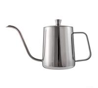 Bebykilemi Stainless Steel Gooseneck Coffee Kettle with Narrow Spout, for Pour Over Kettle and Hand Drip Coffee Maker for Barista Manual Brew, Tea and Coffee Pot,(Silver 600ML)