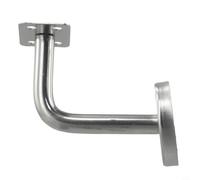 Bebykilemi Stainless Steel Handrail Bracket Wall Mount Support for Oak Pine Balustrade Mopstick Bannister 60mm x 60mm 80mm 100mm Silver Stair Rail Mounting Hardware(60 mm x 80 mm)