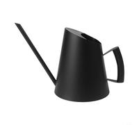 Bebykilemi Stainless Steel Long Spout Watering Can for Indoor Plant Watering, Succulent Watering Can, Watering Pot, Rust Resistant Metal Can for Houseplant Care(1500ML Black)