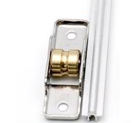 Bebykilemi Stainless Steel Sliding Door Rollers 16mm Grooved Wheel for Shower Door Pulley System, Heavy Duty Silent Bearing Rollers, 4 Pack(16mm Single slot)