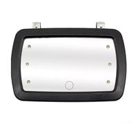 Bebykilemi Sun Visor Vanity Mirror for Car Interior with 6 LED Lights, Lighted Makeup Mirror with Clip-On Design, Scratch-Resistant ABS & Glass, Portable Shade