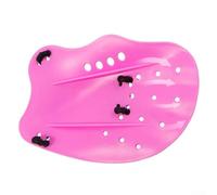 Bebykilemi Swimming Hand Paddles for Children, Silicone Swim Gloves with Adjustable Straps, Broad-Blade Design for Upper Body Strength, Compatible with Training and Water(Pink)