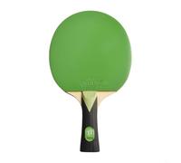 Bebykilemi Table Tennis Paddle 7 Ply Wood Racket FL Long Handle All Round Ping Pong Bat with Sweat Absorbing Anti Slip Grip Medium Hardness Sponge Control Performance(Green)
