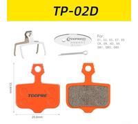Bebykilemi TOOPRE Ceramic Disc Brake Pads for Mountain Bike Compatible with M446 355 395 BB5 Bicycle Braking System with Adjusting Piece and Tool Antifriction Rotor(TP-02D)