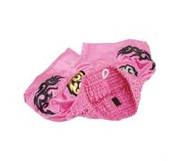 Bebykilemi Unisex Boxing Shorts For MMA Muay Thai Training Trunks Martial Arts Kickboxing Fight Shorts with Elastic Waist Breathable Lightweight Combat Shorts for Adults(S Pink)
