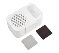 Bebykilemi Welcome Door Sensor with Voice Prompter, Magnetic Installation Induction Doorbell for Home Shop Healthcare, 5-6M Sensing, 30 Audio Recordings, AAA(White)