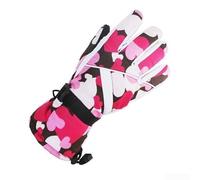 Bebykilemi Womens Ski Gloves Touchscreen Winter Gloves Waterproof | Fleece Lined Warm Thickened Non-Slip Palm for Outdoor Hiking Cycling Mountaineering Snow Sports Secure Fit Wrist Strap