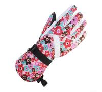 Bebykilemi Womens Ski Gloves Touchscreen Winter Gloves Waterproof | Fleece Lined Warm Thickened Non-Slip Palm for Outdoor Hiking Cycling Mountaineering Snow Sports Secure Fit Wrist Strap
