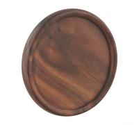 Bebykilemi Wooden Drink Set in Black Walnut - Square and Round Wood Placemats Compatible with for Tea Cups, Coffee Mugs, and Timber Drinkware - Elegant Wood Cup Mats and Desk(2#)