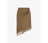 Bec & Bridge Womens Bec & Bridge Samantha Asymmetric Georgette Midi Skirt Twig 6