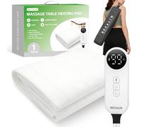 BECALIN Massage Table Heater, Heating Pad, Professional Spa Massage Bed Heater with 9 Hour Timer, 9 Heat Settings, Overheat Protection