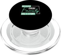 Because Every Family Has A Story For Genealogy Genealogists PopSockets PopGrip for MagSafe
