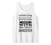 Because every great marriage starts with one great hangover Tank Top