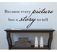 Because Every Picture Has A Story to Tell Vinyl Wall Stickers Home Decor Wall Decal 8093 Decorative Living Room Art 24 * 30Cm