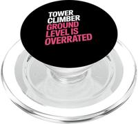 Because Ground Level Is Overrated Cell Tower Climber PopSockets PopGrip for MagSafe